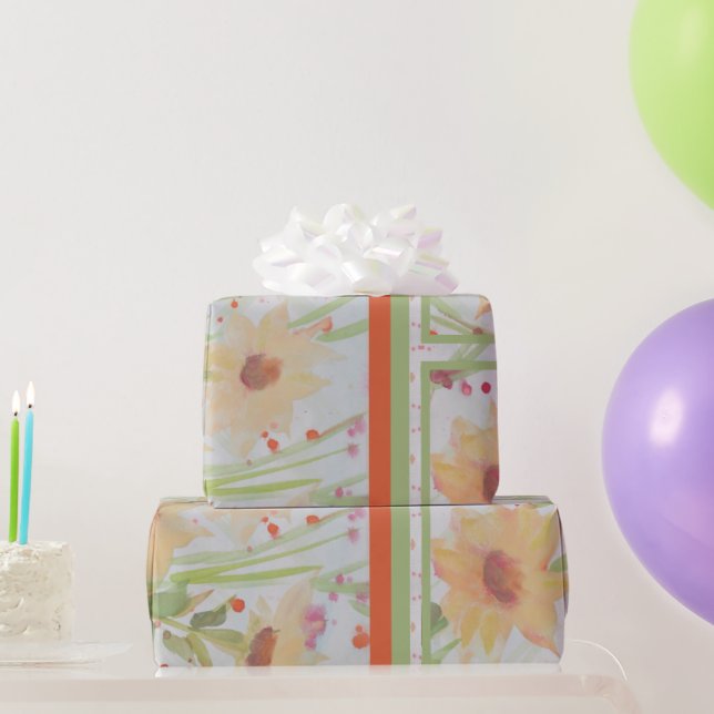 Elegante Wasserfarben Geschenkpapier (Partygeschenke)