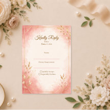Elegante Wasserfarben-Hochzeit in Rosa