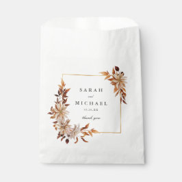Elegante Wasserfarben im Herbst | Hochzeit Geschenktütchen