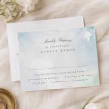 Elegante Wasserfarben-Landschaft-Hochzeit