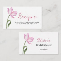 Elegante Wasserfarben-Tulpen-Brautparty-Rezept