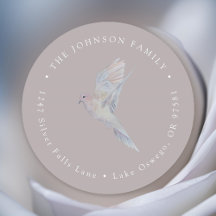 Elegante Wasserfarbenfrohe Rücksendeadresse