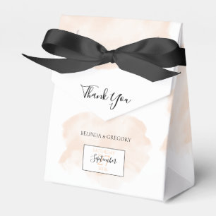 Elegante Wasserfarbenhochzeit Geschenkschachtel