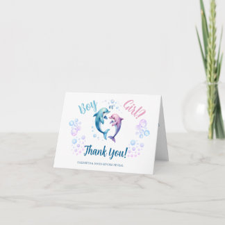Elegante Watercolor-Geschlechtsenthüllung Danke