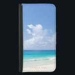 Elegante Watercolor Sky Template Geldbeutel Hülle Für Das Samsung Galaxy S5<br><div class="desc">Naturseewellen Elegante Wasserfarbe Sky Vorlage Elegante moderne Galaxy S5 Geldbeutel.</div>