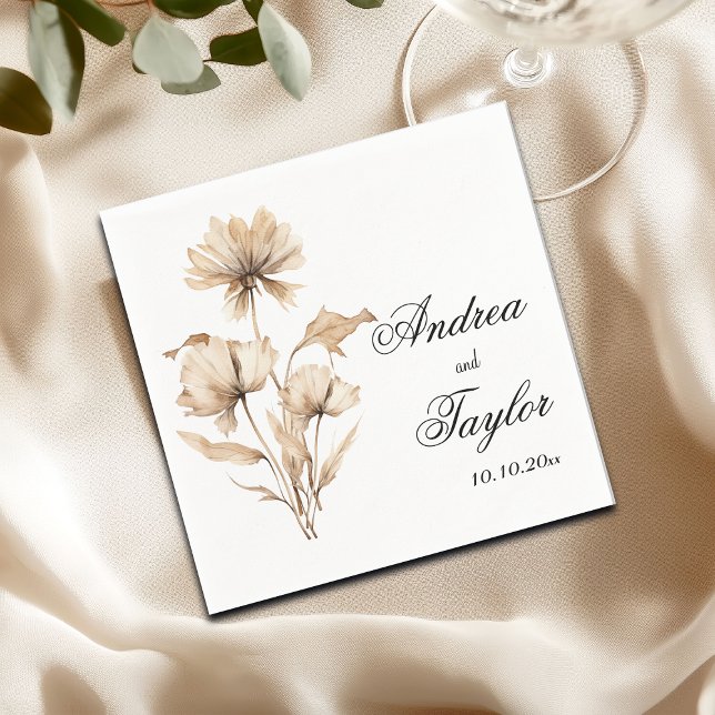 Elegante Watercolor Terracota Serviette (Von Creator hochgeladen)