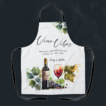 Elegante Watercolor Vino Parco Civico-Ciani Schürze<br><div class="desc">Mit unserer eleganten Watercolor Vino Vibes Initials Vineyard Schürze stärken Sie Ihre Feier, eine perfekte Mischung aus Stil und Praxisnähe. Überraschen Sie Ihre Gäste mit diesem einzigartigen Gefallen, oder geben Sie es der Braut zu sein oder jemand Besonderes, der Wein und Kochen Liebe. Diese individuelle Schürze verleiht jedem Anlass eine...</div>