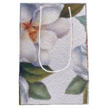 Elegante Watercolor Weißer Magnolia Blume Geschenk