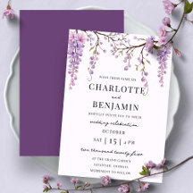 Elegante Watercolor Wisteria Locarno