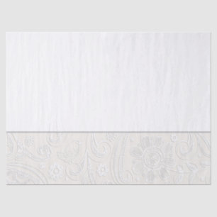 Elegante Wedding Artisan Floral Nuetral Geschenkwr Seidenpapier