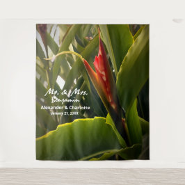 Elegante Wedding Blume Foto Stand Hintergrund Wandteppich