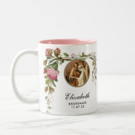 Elegante Wedding Bridesmaid Dusche Rose Zweifarbige Tasse