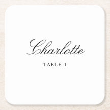 Elegante Wedding Escort Card, Name Platzkarte