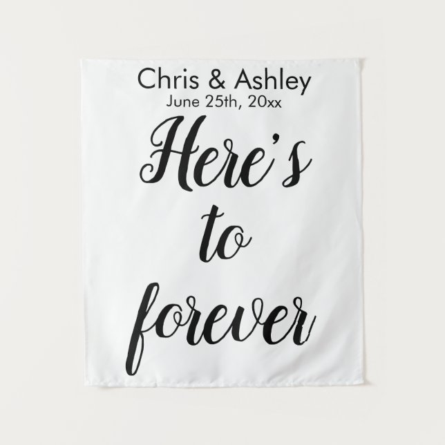 Elegante Wedding Foto Prop Foto Stand Hintergrund Wandteppich (Vorderseite)