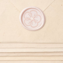 Elegante Wedding Hibiskus Blume Pearl Blush