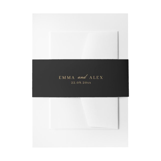 Elegante Wedding Invitation Bly Band (Vorderseite Beispiel)
