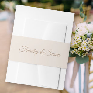 Elegante Wedding Invitation Bly Band