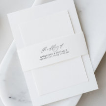 Elegante Wedding Invitation Bly Band mit Skript