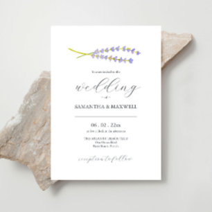 Elegante Wedding Invites Watercolor Lavendel Einladung