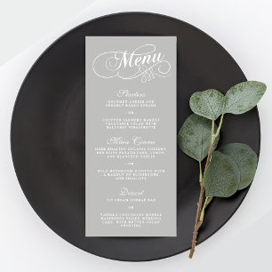 Elegante Wedding Menu-Vorlagen   Farbe Menükarte