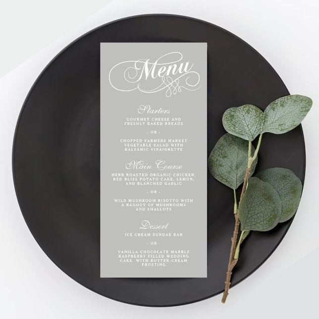 Elegante Wedding Menu-Vorlagen | Farbe Menükarte (Von Creator hochgeladen)