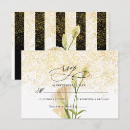 Elegante Wedding RSVP Card Karte