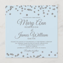 Elegante Wedding Silver Glitzer Confetti Ice