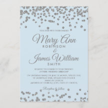 Elegante Wedding Silver Glitzer Confetti Ice