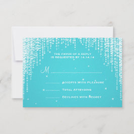 Elegante Wedding UAWG Night Dazzle RSVP Karte