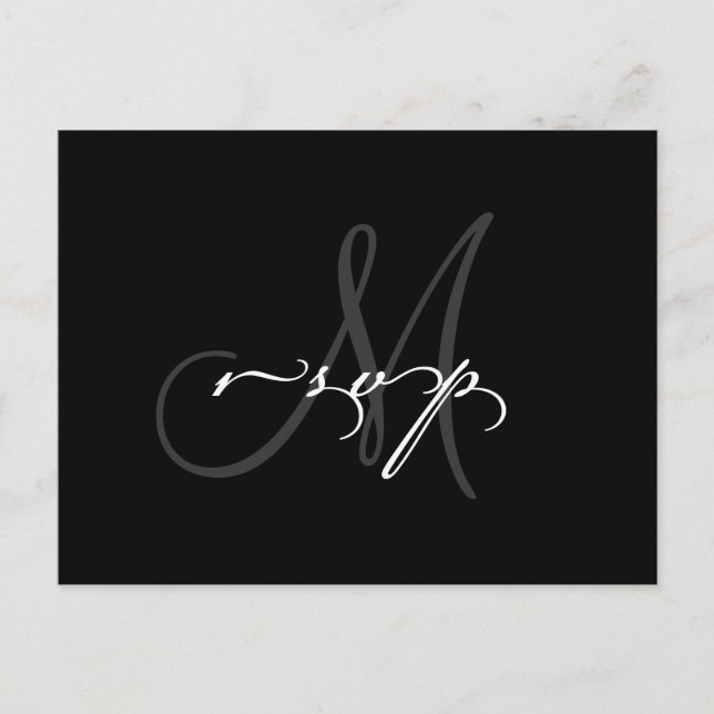 Elegante Wedding UAWG Postcard Einladungspostkarte (Vorderseite)