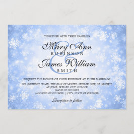 Elegante Wedding Winter Wonderland Einladung