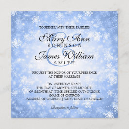 Elegante Wedding Winter Wonderland Einladung