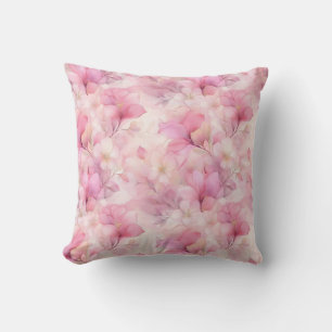 Elegante, weich rosa Blume Kissen