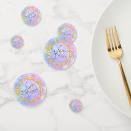 Elegante weiche Pastelle & Gold Konfetti