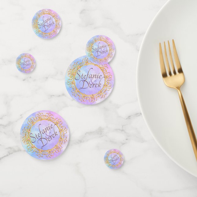 Elegante weiche Pastelle & Gold Konfetti (Gruppe)