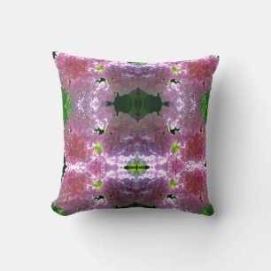 Elegante weiche rosa Blumen rosa Hydrangeas-Rose Kissen