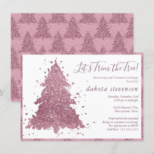 Elegante Weihnachten Dusty Mauve Pink Tremming T