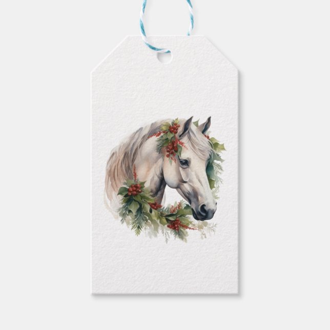 Elegante Weihnachten Geschenkanhänger (Vorderseite)