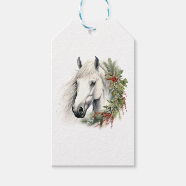 Elegante Weihnachten Geschenkanhänger (Vorderseite)