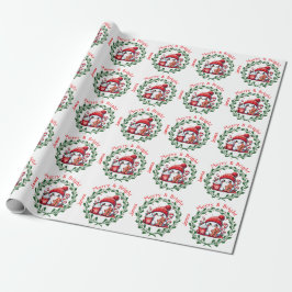Elegante Weihnachten Merry and Bright Geschenkpapier