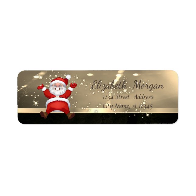 Elegante Weihnachten, Weihnachtsmann, Imitate Gold (Vorne)