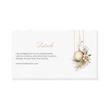 Elegante Weihnachts-Blumenwinterdetails