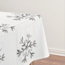 Elegante Weihnachts-Imitate Silver Snowflakes Patt