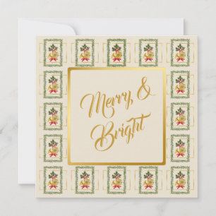 Elegante Weihnachts-Irish-Cream-Karte mit französi
