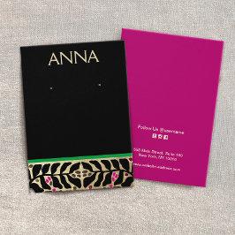 Elegante Weihnachts-Ohrring-Display-Karte