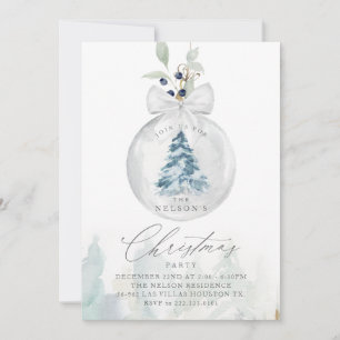 Elegante Weihnachts-Party Einladung