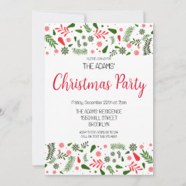 Elegante Weihnachts-Party Einladung