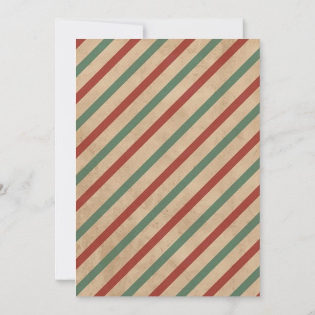 Elegante Weihnachts-Party Einladung - individuell  (Rückseite)