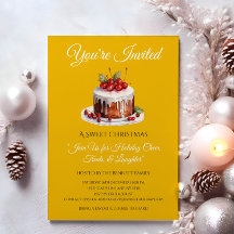 Elegante Weihnachts-Party Einladung | Moderne Einl