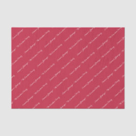 Elegante Weihnachts-Script Personalisierte Meldung Seidenpapier
